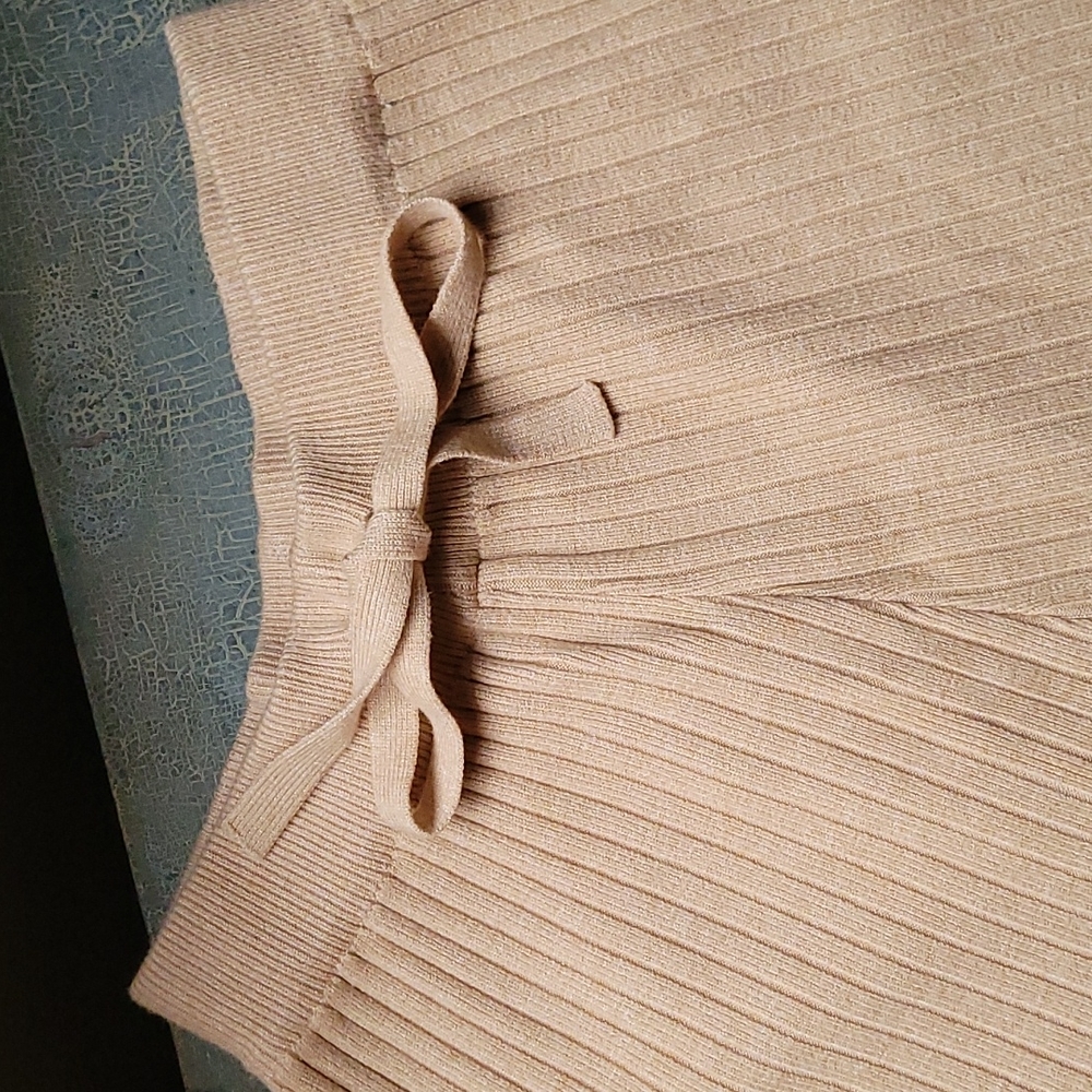 Cashmere/cotton women's knit pants, sz S